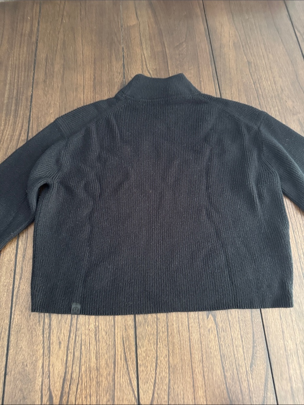 lululemon athletica Black Cropped Mock Neck Sweater